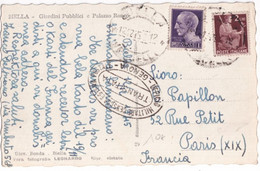 1945 - ITALIE - CARTE De BIELLA Avec CENSURE TRANSIT De GENOVA => PARIS - Marcophilie