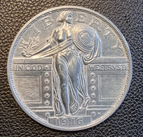 USA - ‘1916 Standing Liberty ¼ Dollar’ Commemorative Coin - Elongated Coins