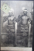 Delcampe - Caledonie  Canaques De Noumea   Cpa Timbrée Oceanie 1908 - Neukaledonien