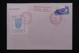 FRANCE - Timbre De Grêve De Lyon Sur Enveloppe En 1988 - L 114673 - Documenten