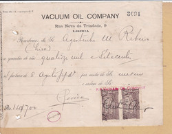 PORTUGAL - COMMERCIAL DOCUMENT - VACUUM OIL COMPANY - LISBOA - FISCAL STAMP - Portugal