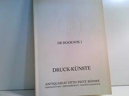 Druck - Künste. De Bookwik 1. - Technique