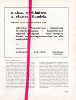 Pub Reclame - Zedelgem - Bromfietsen Rijwielen Werkhuizen A Claeys - Orig. Knipsel Coupure Tijdschrift Magazine - 1960 - Publicidad