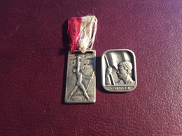 Joli Lot 2 Médailles Sports SUISSE . 1925 . 1934 . Luc Jaggi . Genéve Lausanne ? - Athlétisme