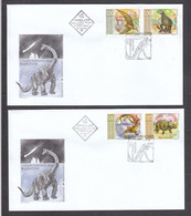 Bulgaria 2003 - Prehistoric Animals, Mi-nr. 4596/99, 2 FDC - FDC