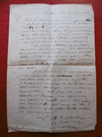 CAMPAGNE D ITALIE MANUSCRIT AUTOGRAPHE GENERAL TROCHU ORDRE DE DEPART AVEC REGRETS 1859 CASTEL MAGGIORE - Historical Documents
