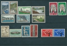 Greece 1962 Complete Year MNH - Ganze Jahrgänge