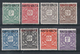 HAUTE VOLTA Timbres Taxe N°1* à 8* Neufs Charnière TB Cote 11€00 - Timbres-taxe