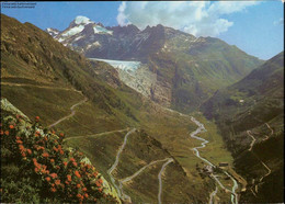 1108839 Gletsch Mit Fruka- Und Grimselpass, Rhonegletscher Und Galenstock - Lens