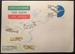 1981 - Italia - Aerogramma - Lire 300 - Aviazione Leggera Dell'esercito - Entiers Postaux