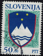 Slovénie 1992 Oblitéré Used Coat Of Armes Blason National Y&T SI 11 SU - Slovenia