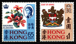 Hong Kong 1968 Mi 238-239 Bauhinia Blakeana MNH - Ungebraucht