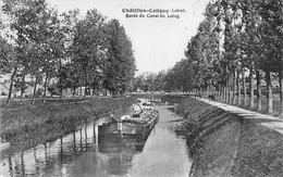 Châtillon-Coligny      45       Bords Du Canal Du Loing. Péniche     - Pli -          (voir Scan) - Sonstige & Ohne Zuordnung