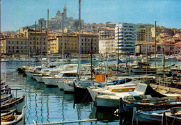 MARSEILLE  ( BOUCHES DU RHONE  )   LE VIEUX PORT ET NOTRE-DAME DE LA GARDE - Vieux Port, Saint Victor, Le Panier