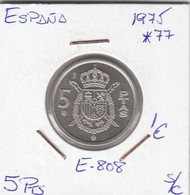 E0808 MONEDA ESPAÑA 5 PESETAS 1975 ESTRELLA 77 SIN CIRCULAR 1 - Otros & Sin Clasificación