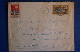 TOGO BELLE LETTRE 1928   LOMé POUR PARIS+VIGNETTE & - Lettres & Documents