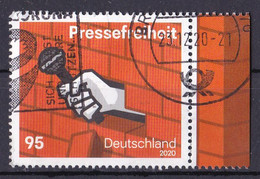 (3515) BRD 2020 O/used (Rand Rechts) (A1-49) - Gebruikt