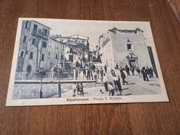 CARTOLINA RIPALIMOSANI- PIAZZA SAN MICHELE - VIAGGIATA 1942- FORMATO PICCOLO - Campobasso