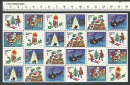 B64-68 CANADA Lung Association Christmas Seals 1984 MNH Sheet - Werbemarken (Vignetten)