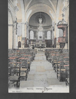 44 SAVENAY  INTERIEUR  DE L'EGLISE     2 SCANS - Savenay