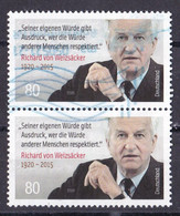 # (3539) BRD 2020 100. Geburtstag Von Richard Von Weizäcker O/used (A1-50) - Gebruikt