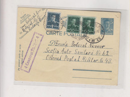 ROMANIA WW II 1942 Nice Censored Postal Stationery To Military Address Postal Militar No 43 - World War 2 Letters