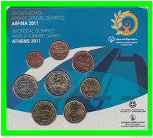 GRECIA MONEDAS EUROSET AÑO 2011 FDC. CARTERA OFICIAL CON LOS 8 VALORES DESDE EL 00,1 CENTIMO  HASTA LA MONEDA DE 2.00 - Griekenland