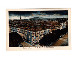 15376" TORINO-PANORAMA DA PORTA NUOVA CON VISTA DEI COLLI  " -VERA FOTO-CART. NON SPED. - Panoramische Zichten, Meerdere Zichten