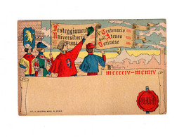 15384"FESTEGGIAMENTI UNIVERSITARI 1904-V° CENTENARIO DELL'ATENEO TORINESE  "-CART. POSTALE NON SPEDITA - Demonstrationen