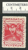 B65-84 CANADA Quebec 1938 National Eucharistic Congress Red Used - Werbemarken (Vignetten)