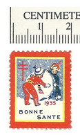 B66-36 CANADA Christmas Seal 1935 French MHR - Viñetas Locales Y Privadas