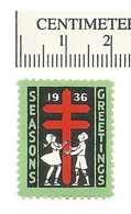 B66-37 CANADA Christmas Seal 1936 English MNH - Werbemarken (Vignetten)