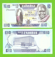 ZAMBIA 10 KWACHA 1980/1988  P-26e UNC - Zambie