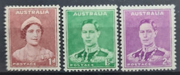 AUSTRALIA 1941 - MLH - Sc# 181, 181B, 182 - Ongebruikt