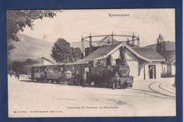 CPA [88] Vosges > Remiremont Tramway Train Chemin De Fer Circulé - Remiremont