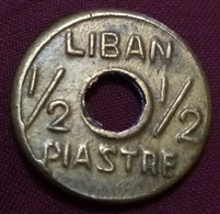 Lebanon , 1/2 Piastre ,1942 , WWII Issue - Libanon