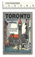 B67-03 CANADA 1923 Toronto Canadian National Exhibition MNG Convention City - Vignette Locali E Private