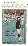 B67-04 CANADA 1923 Toronto Canadian National Exhibition MHR Woman & Gulls - Vignettes Locales Et Privées