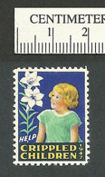 B67-26 CANADA Lions Crippled Children’s Fund Of B.C. 1947 Seal MNH 12 X 12 - Vignette Locali E Private