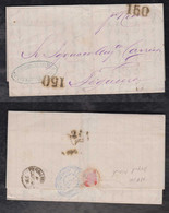 Brazil Brasil 1873 Entire Cover PERNAMBUCO To FIGUEIRA Portugal TAX 2x 150 Reis - Briefe U. Dokumente