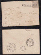 Brazil Brasil 1888 Cover 50R Cifra Single Use Local City Cover CORREIO URBANO Postmark - Covers & Documents