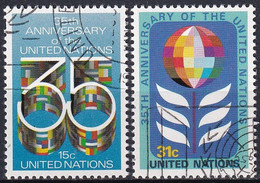 UNO NEW YORK 1980 Mi-Nr. 346/47 O Used - Aus Abo - Used Stamps