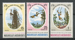 Nlle Hébrides 1969 N° 286/288 ** Neufs MNH Superbes C 6.50 € Sports Le Saut Du Gaul - Nuevos