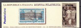 X0141 - ITALIA ITALIE CARNET Ss N°25 ** MONTECITORIO 2003 - Postzegelboekjes