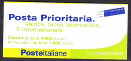 X0139 - ITALIA ITALIE CARNET Ss N°23 ** PRIORITARIA 2001 - Libretti