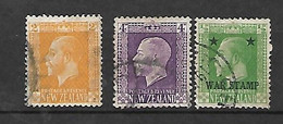 Nouvelle Zélande  N° 150; 154  Et 168     Oblitérés   B / TB     - Gebraucht