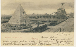 Novara 1901 - Monumento Ai Caduti Nel 1849 - Viaggiata - Leggere La Descrizione  (2 Immagini) - Novara