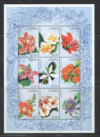 NW497 ZAMBIA FLOWERS FLORA KB MNH - Autres