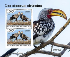 Burundi 2022, Animals, Bird, Block - Unused Stamps