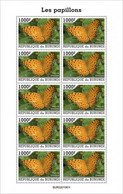 Burundi 2022, Animals, Butterlfly, Sheetlet - Unused Stamps